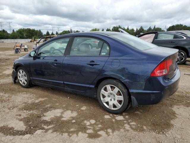 1HGFA16558L109890 - 2008 HONDA CIVIC LX BLUE photo 2