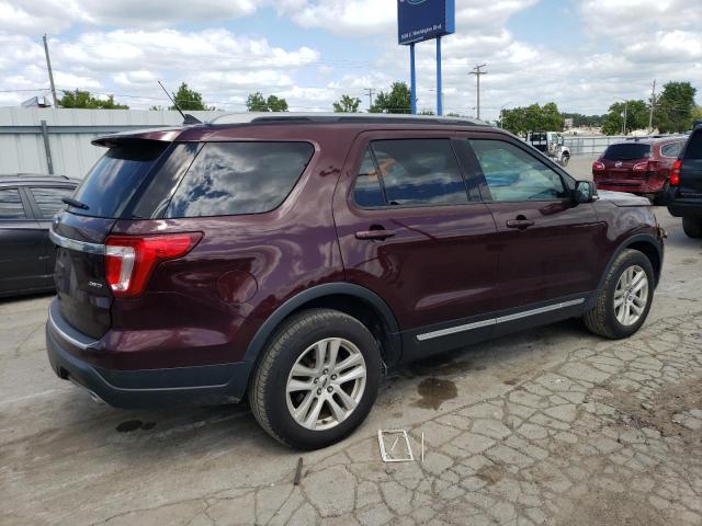 1FM5K8D83JGA18558 - 2018 FORD EXPLORER XLT MAROON photo 3