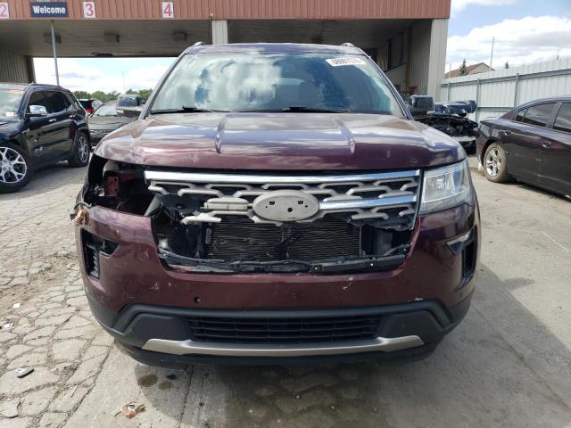 1FM5K8D83JGA18558 - 2018 FORD EXPLORER XLT MAROON photo 5