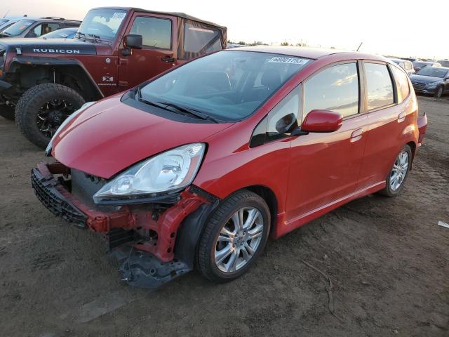 JHMGE884X9S028572 - 2009 HONDA FIT SPORT RED photo 1