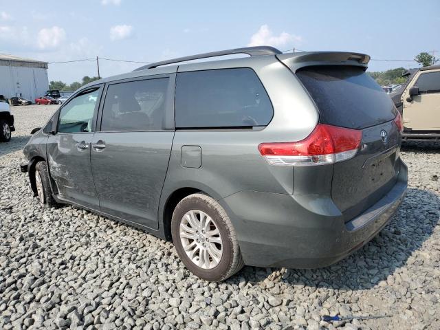 5TDYK3DC5ES463839 - 2014 TOYOTA SIENNA XLE GREEN photo 2