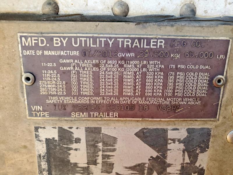 1UYVS2533DU510518 - 2013 UTILITY VS2RA WHITE photo 10