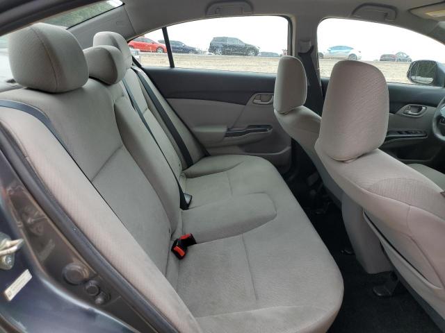 19XFB2F5XDE281031 - 2013 HONDA CIVIC LX GRAY photo 10
