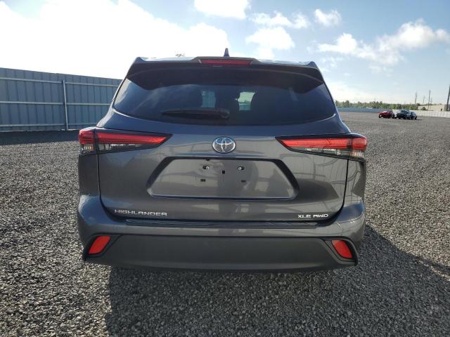 5TDGZRBHXLS517321 - 2020 TOYOTA HIGHLANDER XLE CHARCOAL photo 6