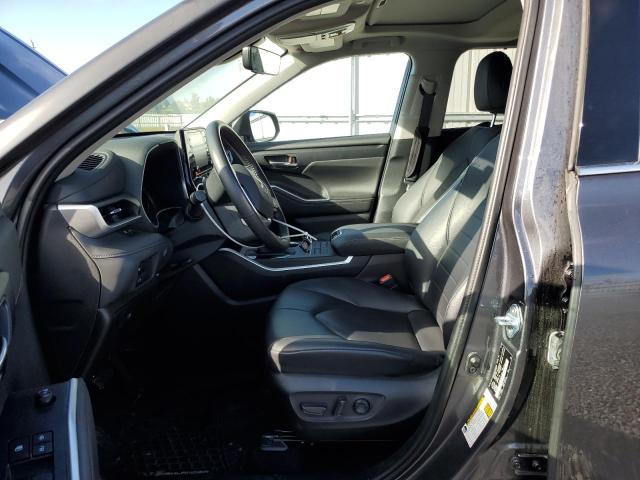 5TDGZRBHXLS517321 - 2020 TOYOTA HIGHLANDER XLE CHARCOAL photo 7
