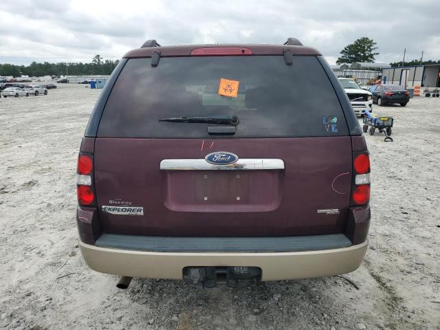 1FMEU74867UA84052 - 2007 FORD EXPLORER EDDIE BAUER BURGUNDY photo 6