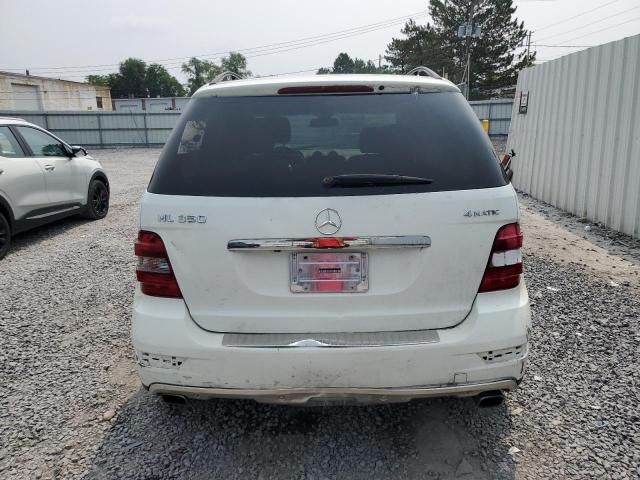 4JGBB8GB8BA660661 - 2011 MERCEDES-BENZ ML 350 4MATIC WHITE photo 6
