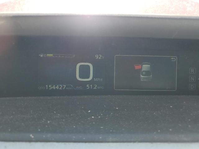 JTDKARFU9H3053472 - 2017 TOYOTA PRIUS RED photo 9