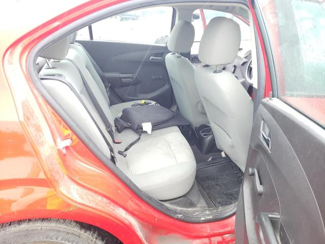 1G1JA5EH2C4133801 - 2012 CHEVROLET SONIC LS წითელი ფოტო 10