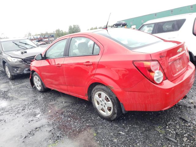 1G1JA5EH2C4133801 - 2012 CHEVROLET SONIC LS წითელი ფოტო 2