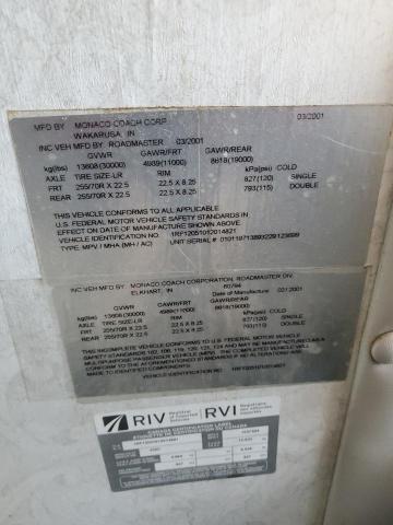 1RF12051012014821 - 2001 ROADMASTER RAIL DYANASTER WHITE photo 10