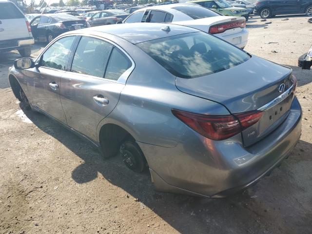 JN1EV7ARXJM444707 - 2018 INFINITI Q50 LUXE GRAY photo 2