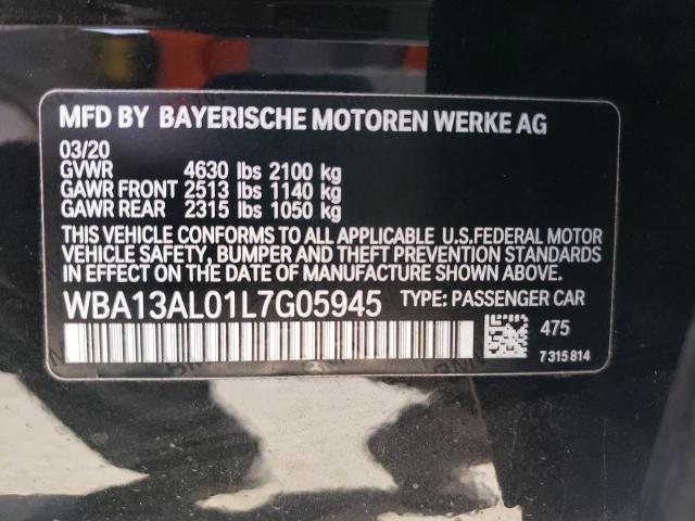WBA13AL01L7G05945 - 2020 BMW M235XI BLACK photo 13