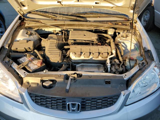 1HGEM22105L051257 - 2005 HONDA CIVIC DX VP SILVER photo 11