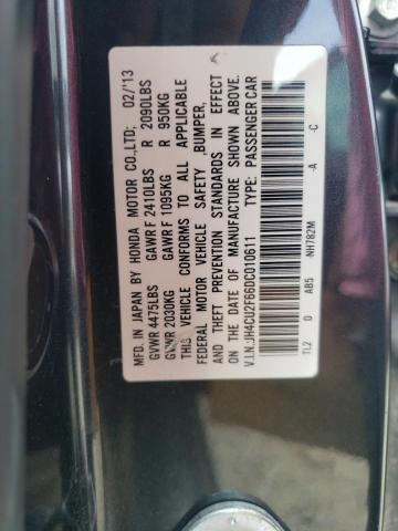 JH4CU2F66DC010611 - 2013 ACURA TSX TECH ნაცრისფერი ფოტო 12