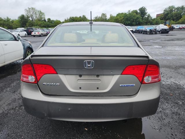 JHMFA36207S027648 - 2007 HONDA CIVIC HYBRID TAN photo 6