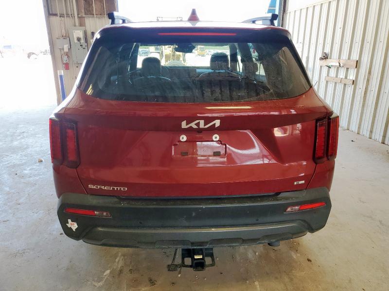 5XYRHDLF8PG216688 - 2023 KIA SORENTO EX წითელი ფოტო 6