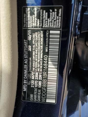 WDDGF8BB1BR168440 - 2011 MERCEDES-BENZ C 300 4MATIC BLUE photo 13