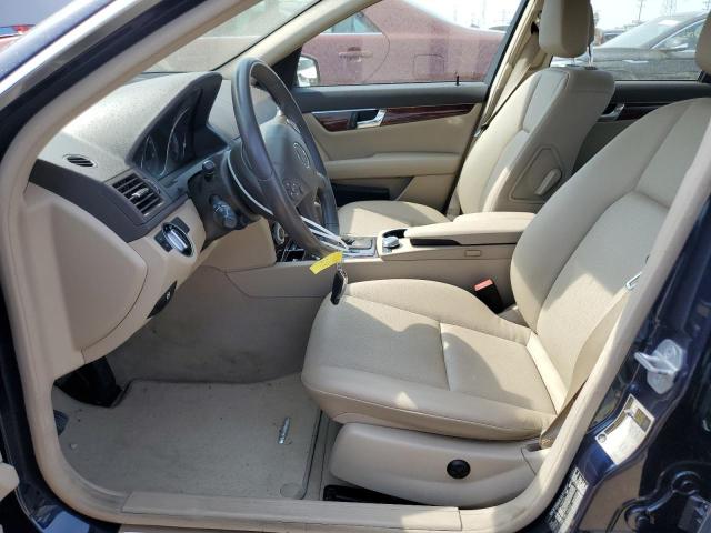 WDDGF8BB1BR168440 - 2011 MERCEDES-BENZ C 300 4MATIC BLUE photo 7