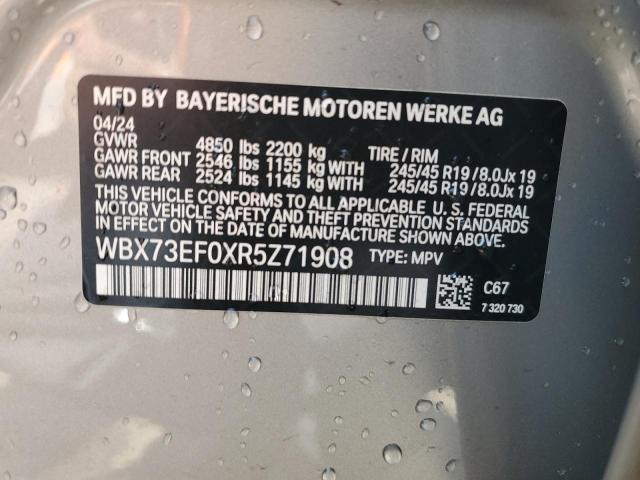 WBX73EF0XR5Z71908 - 2024 BMW X1 XDRIVE28I SILVER photo 13