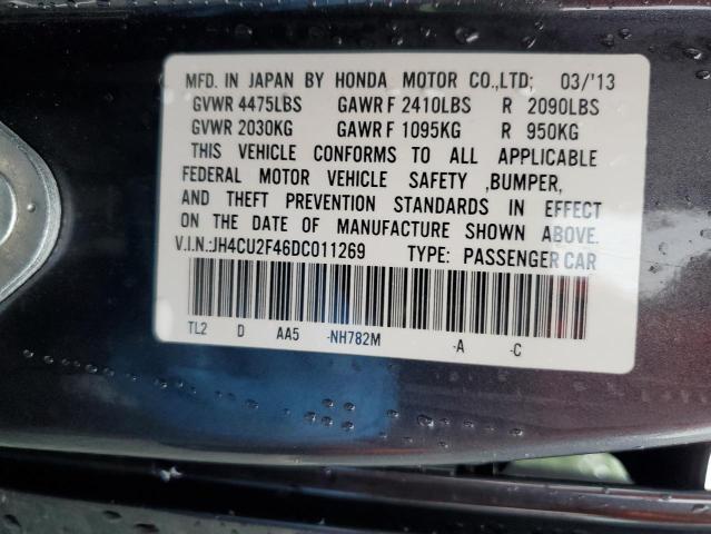 JH4CU2F46DC011269 - 2013 ACURA TSX GRAY photo 12