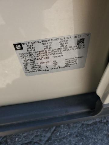 3GYFNDE34FS571685 - 2015 CADILLAC SRX PREMIUM COLLECTION 金色 照片 13