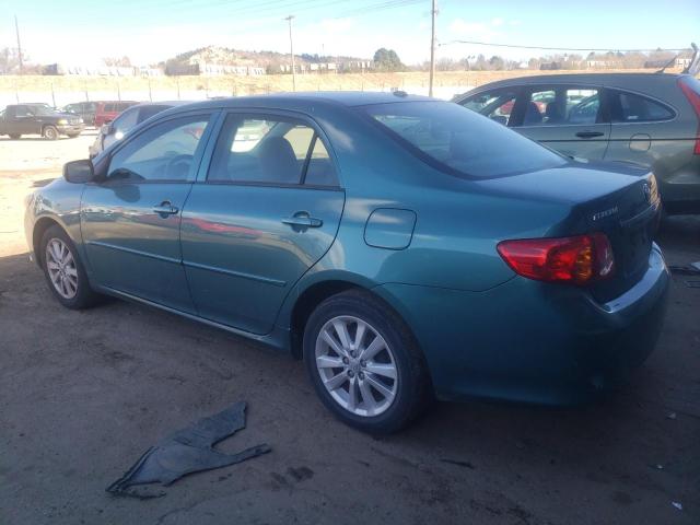 JTDBL40E59J044649 - 2009 TOYOTA COROLLA BASE GREEN photo 2