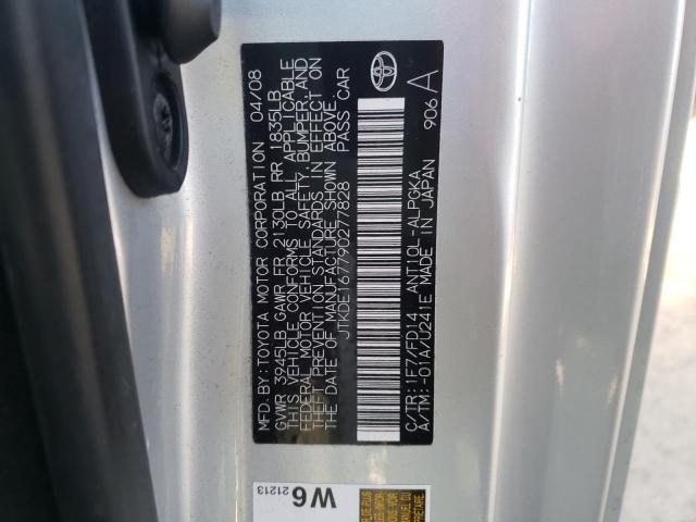 JTKDE167790277828 - 2009 TOYOTA SCION TC Gümüş foto 12