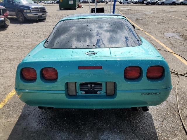 1G1YY2381M5100246 - 1991 CHEVROLET CORVETTE TURQUOISE photo 6