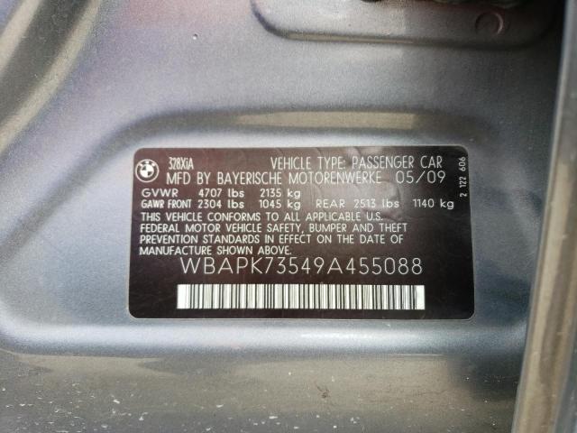 WBAPK73549A455088 - 2009 BMW 328 XI SILVER photo 12