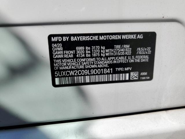 5UXCW2C09L9D01841 - 2020 BMW X7 XDRIVE40I WHITE photo 13