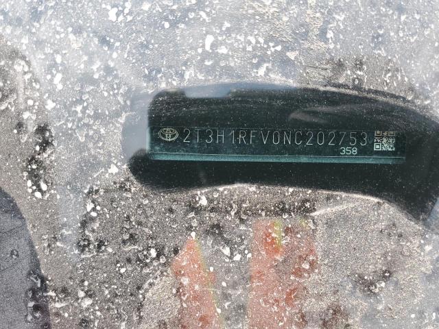 2T3H1RFV0NC202753 - 2022 TOYOTA RAV4 LE GRAY photo 13