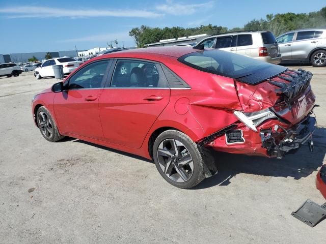 5NPLP4AG2PH114784 - 2023 HYUNDAI ELANTRA LIMITED RED photo 2