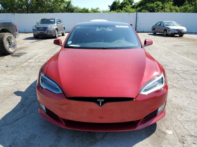 5YJSA1E23HF198530 - 2017 TESLA MODEL S წითელი ფოტო 5