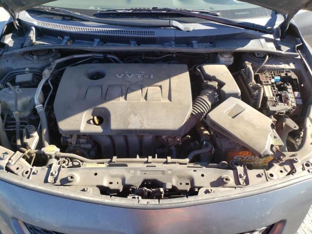 1NXBU4EEXAZ311143 - 2010 TOYOTA COROLLA BASE GRAY photo 11