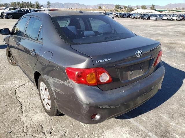 1NXBU4EEXAZ311143 - 2010 TOYOTA COROLLA BASE GRAY photo 2