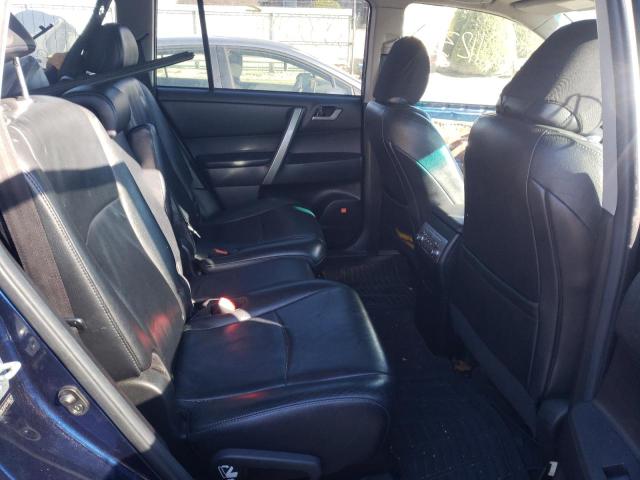 5TDBK3EH1CS106512 - 2012 TOYOTA HIGHLANDER BASE Bleu photo 11