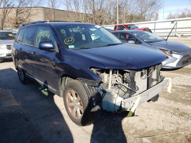 5TDBK3EH1CS106512 - 2012 TOYOTA HIGHLANDER BASE Bleu photo 4