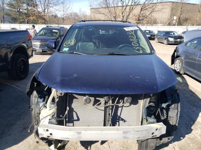 5TDBK3EH1CS106512 - 2012 TOYOTA HIGHLANDER BASE Bleu photo 5