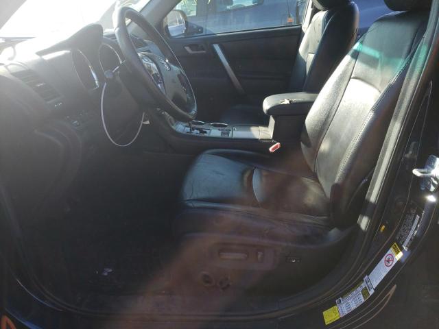 5TDBK3EH1CS106512 - 2012 TOYOTA HIGHLANDER BASE Bleu photo 7