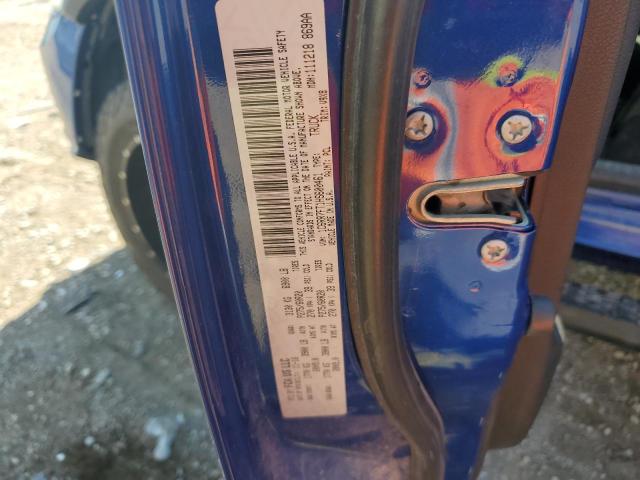 1C6RR7FT1HS600461 - 2017 RAM 1500 ST BLUE photo 12