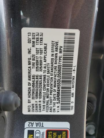 5J6RM4H55DL050605 - 2013 HONDA CR-V EX CHARCOAL photo 13
