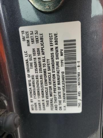 7FARW1H5XJE046910 - 2018 HONDA CR-V EX GRAY photo 13