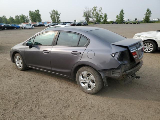 2HGFB2F46FH013822 - 2015 HONDA CIVIC LX GRAY photo 2