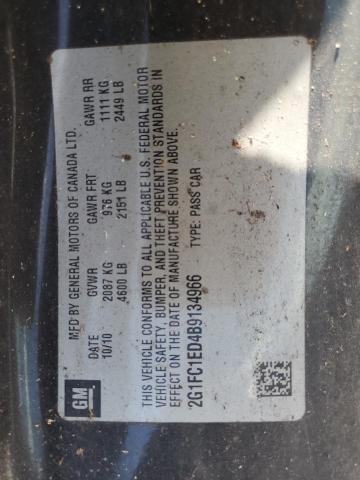 2G1FC1ED4B9134966 - 2011 CHEVROLET CAMARO LT 黑色 照片 12