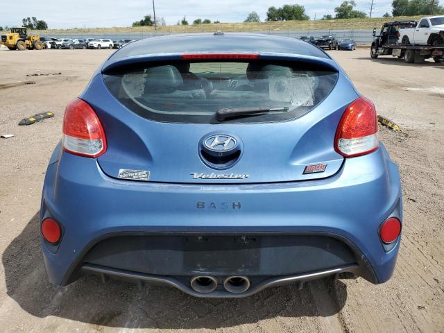 KMHTC6AE8GU256421 - 2016 HYUNDAI VELOSTER TURBO Mavi foto 6
