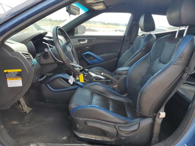 KMHTC6AE8GU256421 - 2016 HYUNDAI VELOSTER TURBO Mavi foto 7
