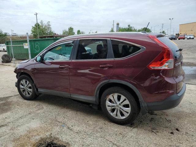 5J6RM3H75DL026980 - 2013 HONDA CR-V EXL BURGUNDY photo 2