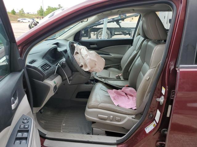 5J6RM3H75DL026980 - 2013 HONDA CR-V EXL BURGUNDY photo 7