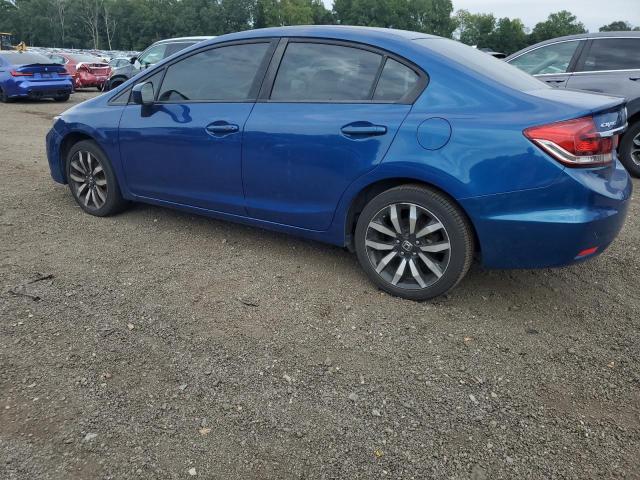 19XFB2F93FE219783 - 2015 HONDA CIVIC EXL BLUE photo 2